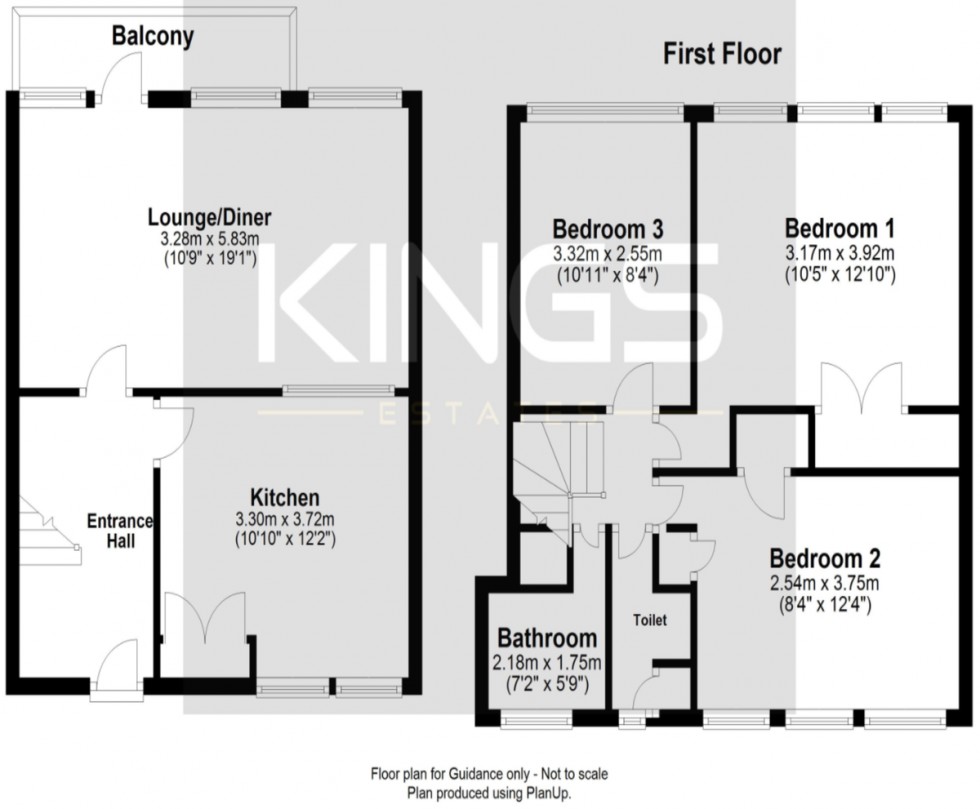 Floorplan for York Close, Southampton