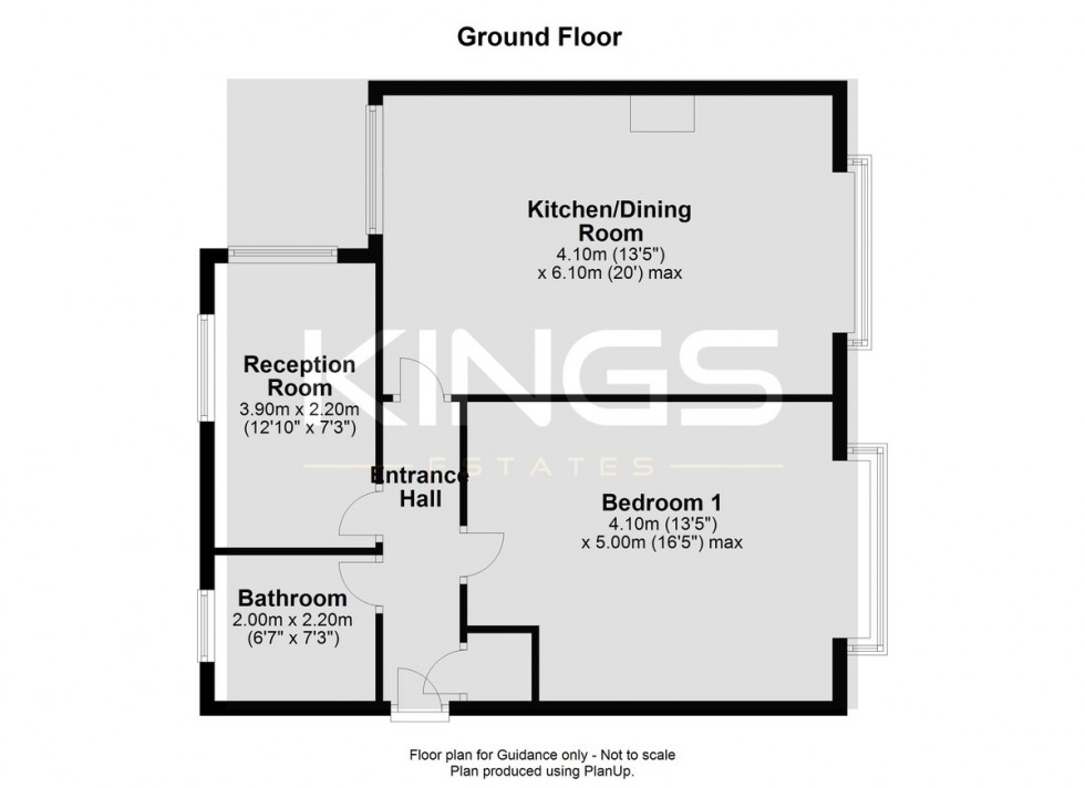 Floorplan for Flat 1 Bassett Wood Mews