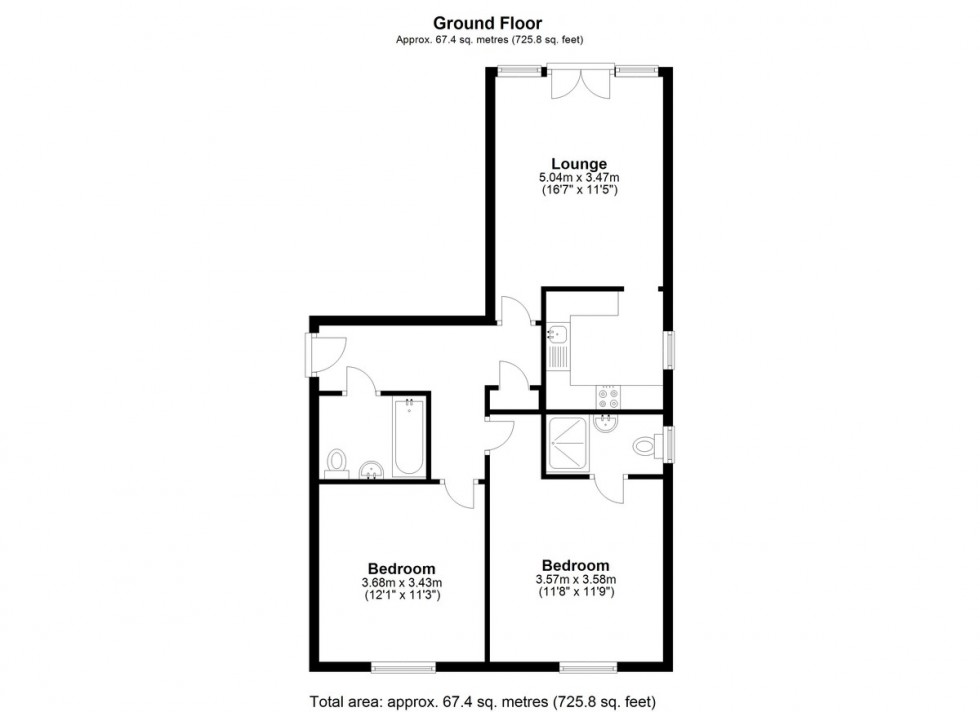 Floorplan for Faraday Road, Guildford