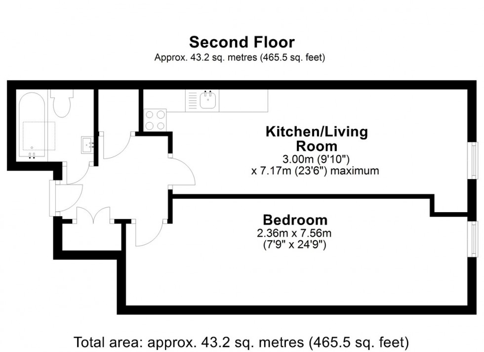 Floorplan for Chertsey Street, Guildford