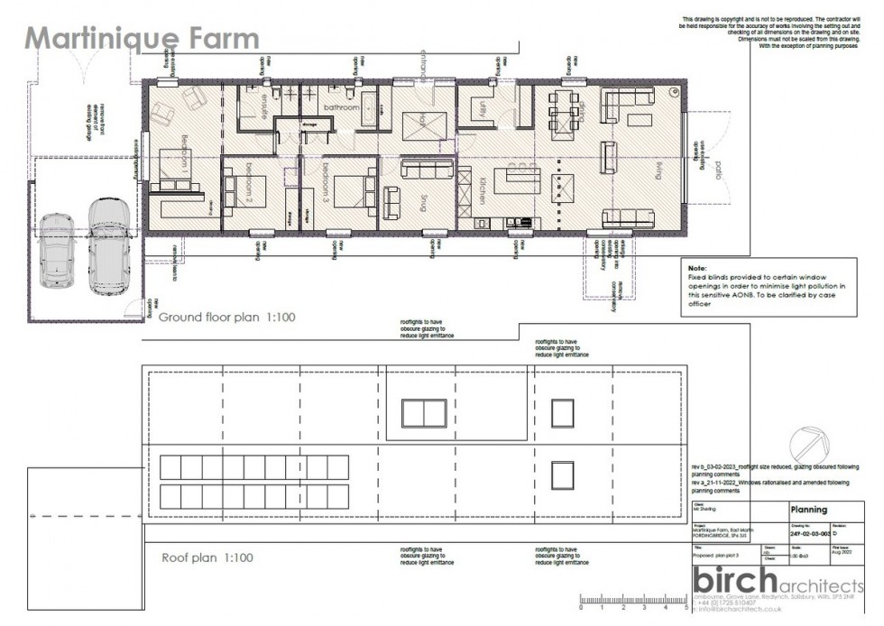 Floorplan for Plot 3 Martinique Farm, East Martin Road, Fordingbridge