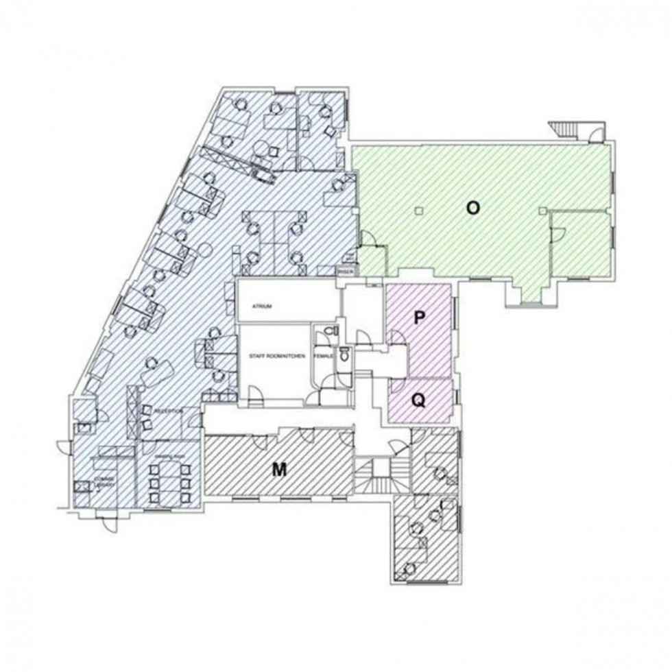 Floorplan for Suite O Elm House, Tanshire Park, Godalming