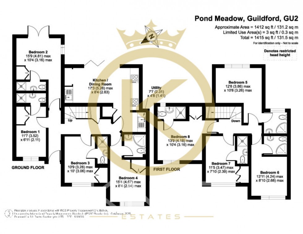 Floorplan for Pond Meadow, Guildford